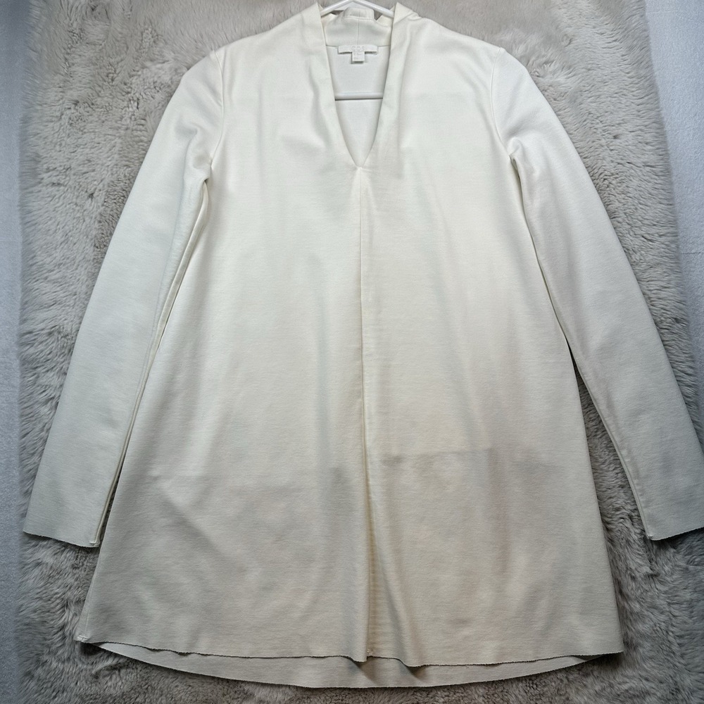 COS‎ Off-White Long Sleeve Blouse Top EU XS / US 0/2 Women's Pre  Owned